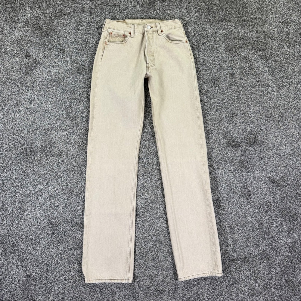 Vintage Levis 501 XX Mens 29x34 Tan Sand Denim Jeans USA Made 1996 501-0612